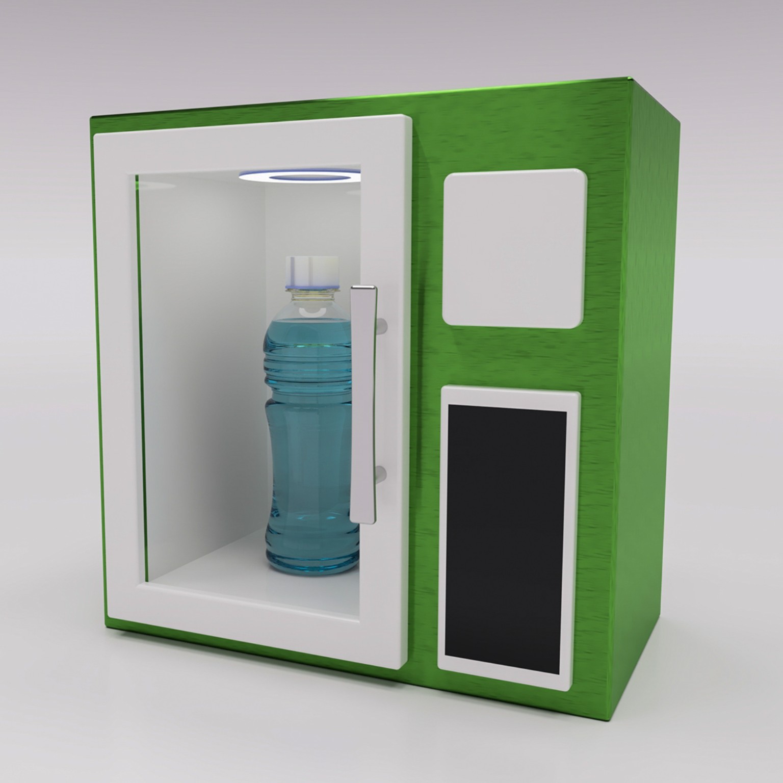 Beyond Food Market secure cashless vending box rendering